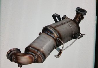 Exhaust Replacement diesel particulate filter and exhaust assembly